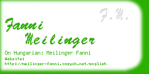 fanni meilinger business card